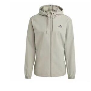Adidas COLD.RDY Full Zip Workout Training hooded Jacket Silver Pebble Men's S